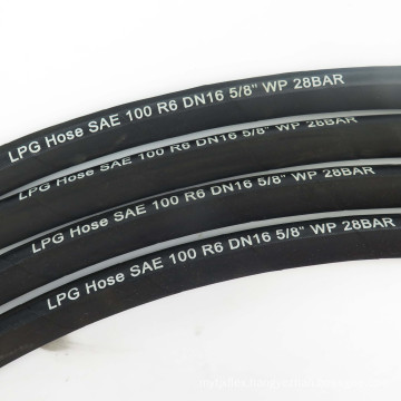 Wear Resistant Durable Wrap Surface Multicolour 1/2 Inch Lpg Gas Cng Station  Hose